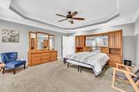 Huge Primary Suite w/ an Elegant Tray Ceiling