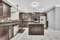 Lots of Cabinet/Counter Space, an Island & a Smart Double Oven!