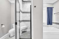 View of the Tile Shower!