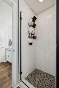 Separate walk in shower in primary bath