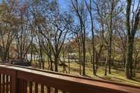 Comfortable deck with view of Old Hickory Lake