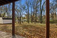 Autumn view from downstairs patio