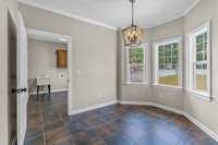 Eating area and the utility room