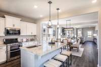 Choose between 2 kitchen layouts at no additional cost