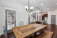 Eat-In area with door to covered porch and patio