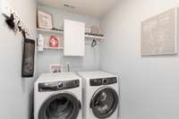 LAUDRY UPSTAIRS,  NO NEED TO CARRY IT UP & DOWN STAIRS