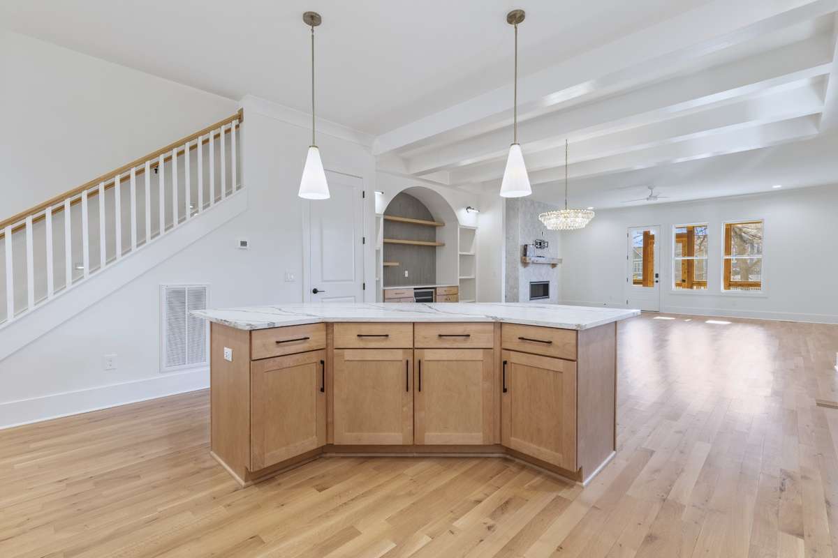 In addition to ample cabinet storage, you will find a large island providing additional storage, meal prep, or dining area. 6371 Alamo Pl Nashville TN 37209