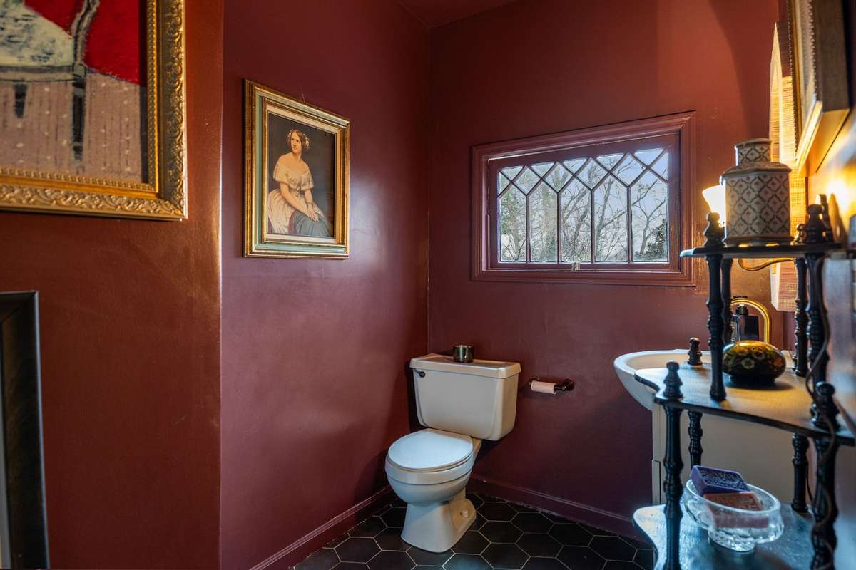 Half bathroom downstairs for guests to use!