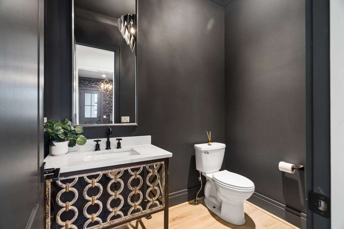 First floor powder room