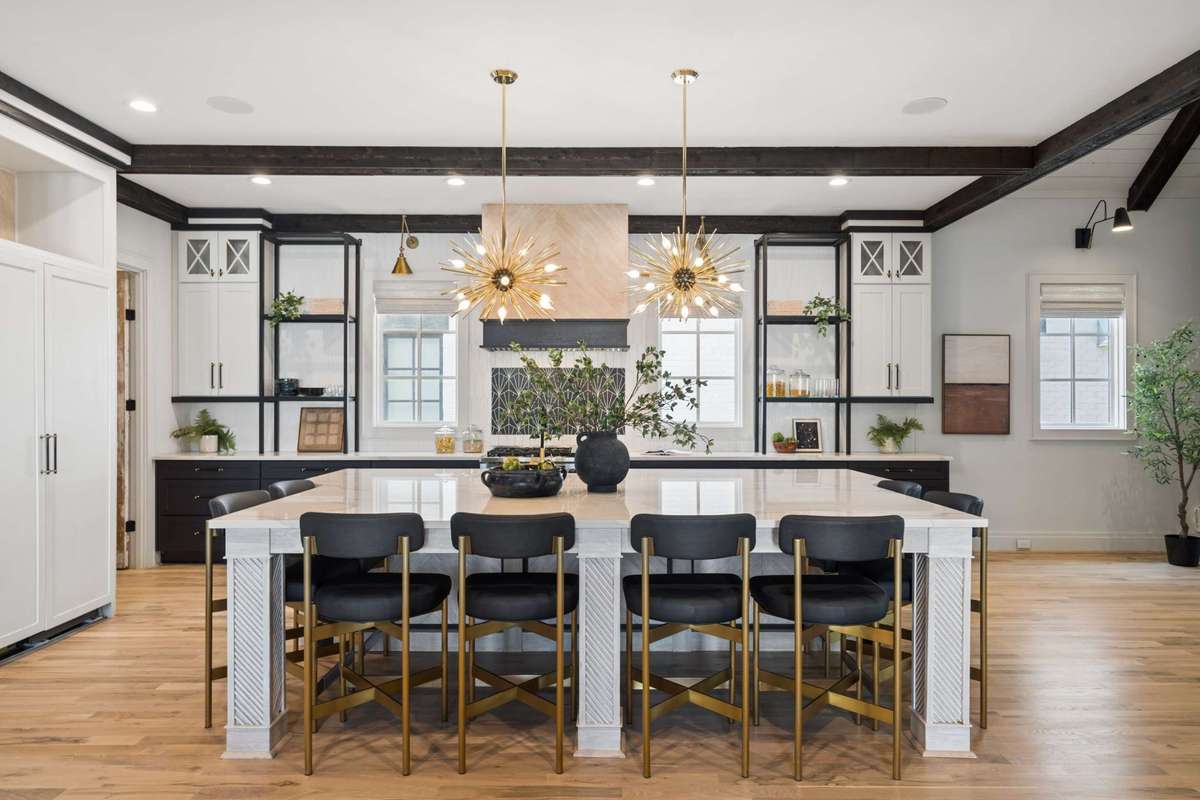 Beautiful kitchen with 11 foot island and seating for 8