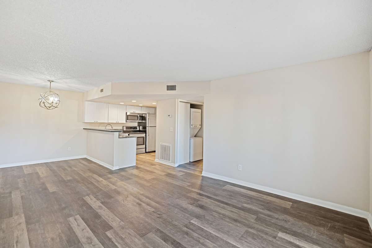 A view from your living room, this space is perfect for entertaining or relaxing
