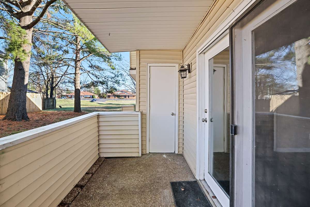 This covered patio offers a private, shaded retreat which is perfect for relaxing outdoors, entertaining guests, or enjoying peaceful moments in comfort. This condo even has the outside storage closet which is huge!