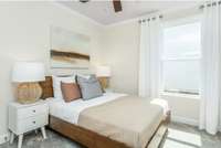 Photo of Contour Model Home's Guest Bedroom. Actual colors & selections may vary.