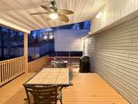 Patio furniture and grill do not convey with House