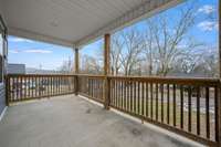Front Porch with plenty of hand out room!