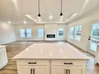 Huge island is the focal point