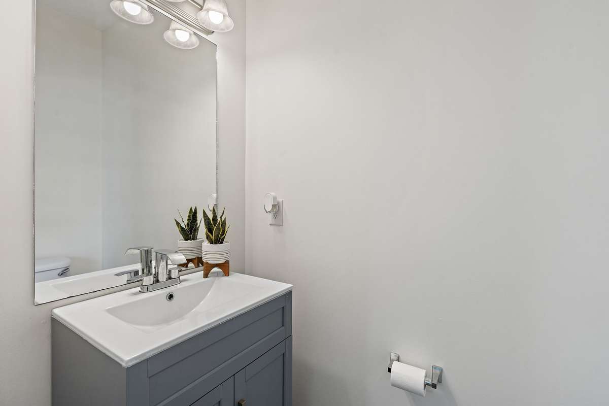 Downstairs half bathroom.