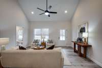 STUNNING Great Room w/ High Ceiling + Upgraded Wide Plank Floors