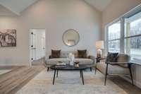 STUNNING Great Room w/ High Ceiling + Upgraded Wide Plank Floors