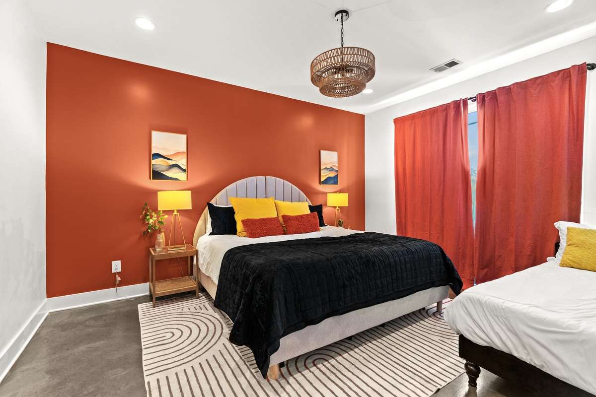 First floor bedroom with its own dedicated bathroom.