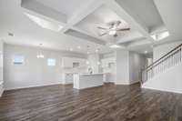 10 ft coffered celings