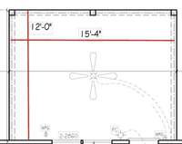 covered porch with exterior fan included