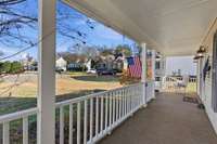 Perfectly positioned wraparound porch