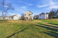 Spacious, level backyard