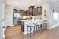 Pictures are of our furnished model home & of an empty previously built home.  Features may vary. Refrigerator, washer & dryer are not included.