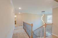 Large Open Upstairs Hallway with an Overlook to the Foyer!