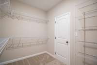EXAMPLE>>>Another View of the Walk-in Closet! (Primary Bathroom, Will Have Wood Shelving)