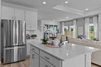 Photo from a finished Harrison model. Finished will be based on YOUR unique selections