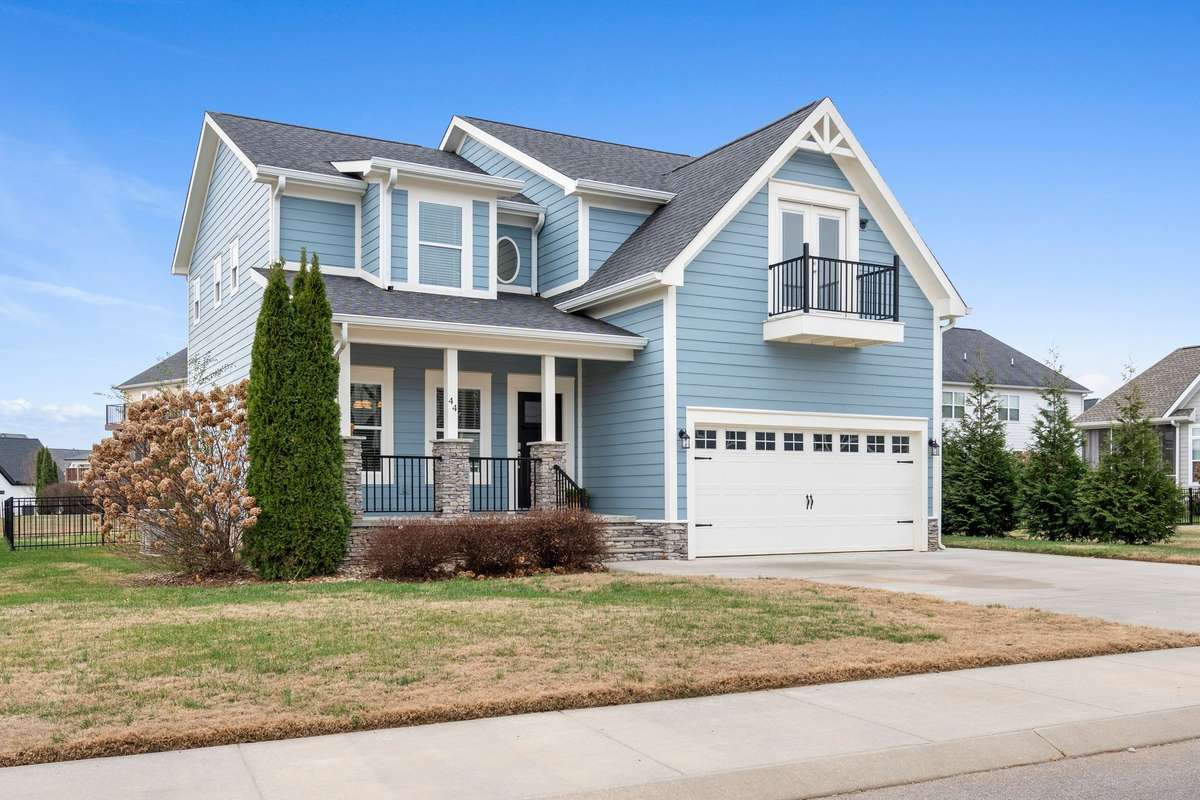 The front porch is large enough for rockers or porch furniture, whatever you like!