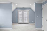 This interior expansion area off the Primary Bedroom is perfect for an office, nursery or for your treadmill!