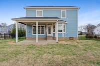 The large yard is already fenced for you!