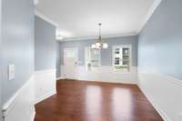 The Dining Room area provides ample space for gathering family and friends for special occasions...