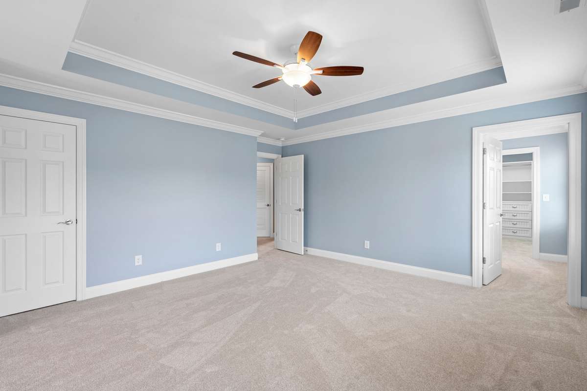 The closet to the left is  secondary/extra closet for your storage needs in the Primary Bedroom...