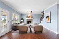 The Living Room is virtually staged for your enjoyment and ideas!