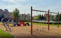 The community playground is located at the amenity center and is the perfect place to make new friends!