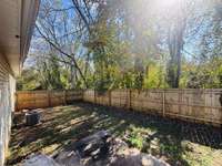 Backyard patio view #1