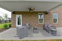 Photos are of the model home. Listing is for a to be built home. Covered Patio is included!