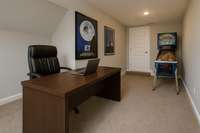 DO NOT MISS this AMAZING FLEX SPACE! So many possibilities!  Maybe 4th Bedroom, Office, Playroom, Exercise Room, the list goes on! And it is tucked away by itself so there are no distractions coming in or going out! Virtually staged in this pic!