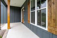 Covered rocking chair front porch