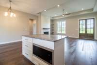 Cabinet microwave is so convenient and allows for a more modern, sleek kitchen