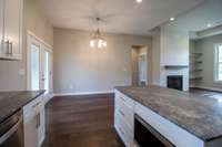 Same picture of space without the virtual staging