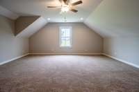 Another angle of huge bonus room with no staging