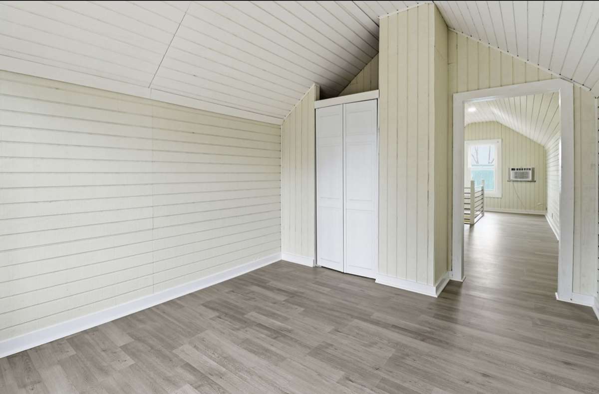 Closet view of upstairs 3rd bedroom,
