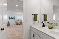 (photos are of a staged model home)