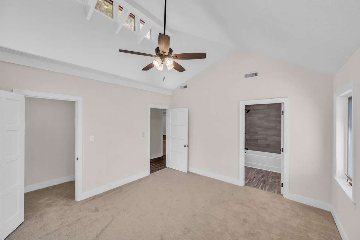 Primary Bedroom View of Master Closet & MasterBath