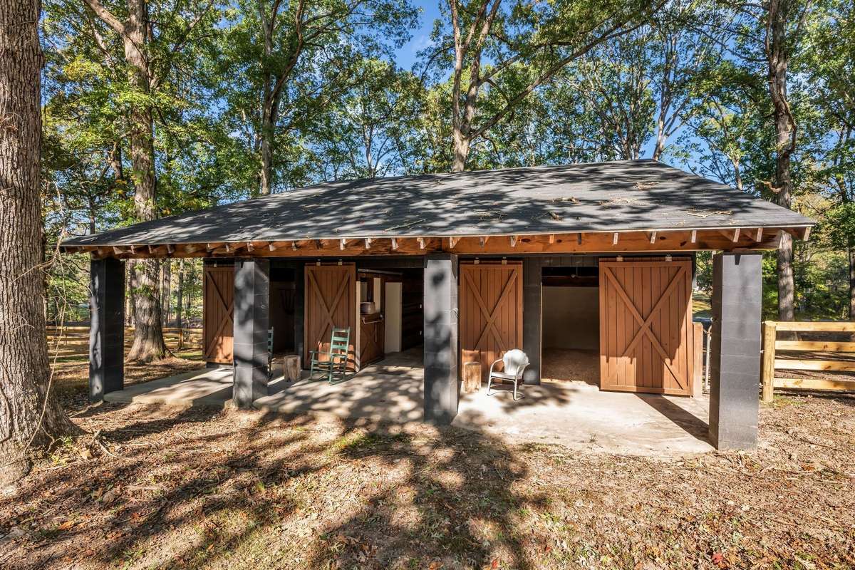Barn Front with Sliding Doors
